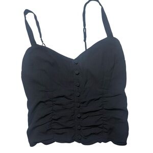 Abercrombie & Fitch Black Ruched Cami 🖤 Sz S